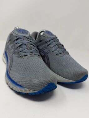 Men’s ASICS Gray and Blue Running Sneakers Sz. 8.5